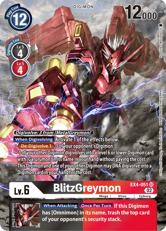 BlitzGreymon (Alternate Art) [EX4-051] [Alternative Being Booster] Foil