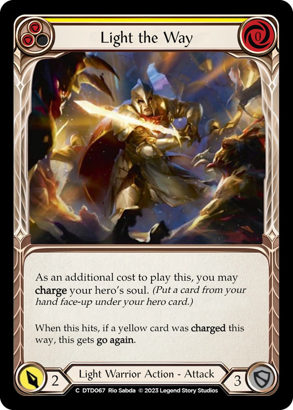 Light the Way (Yellow) [DTD067] [Dusk till Dawn] Rainbow Foil
