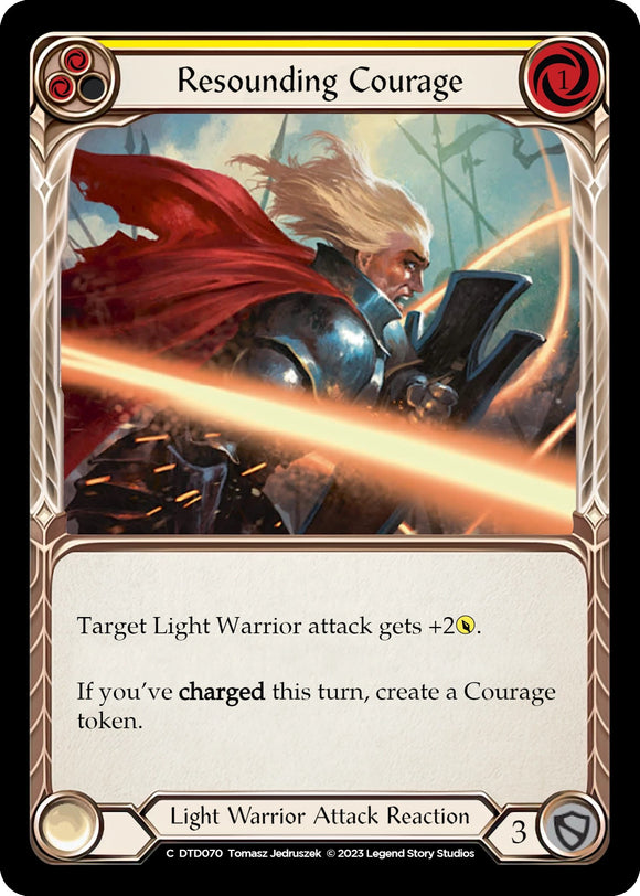 Resounding Courage (Yellow) [DTD070] [Dusk till Dawn] Rainbow Foil