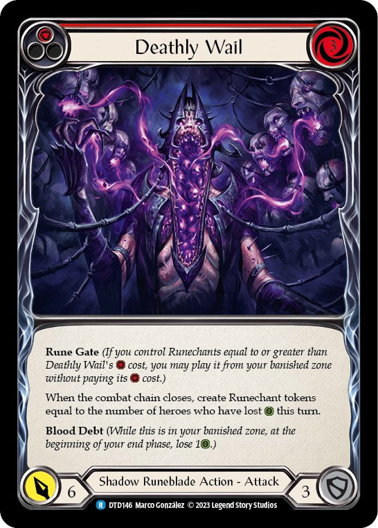 Deathly Wail (Red) [DTD146] [Dusk till Dawn] Rainbow Foil