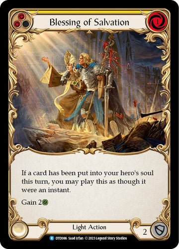 Blessing of Salvation (Yellow) [DTD086] [Dusk till Dawn] Rainbow Foil