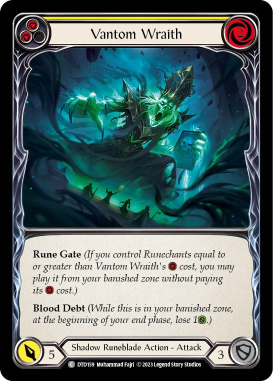 Vantom Wraith (Yellow) [DTD159] [Dusk till Dawn] Rainbow Foil