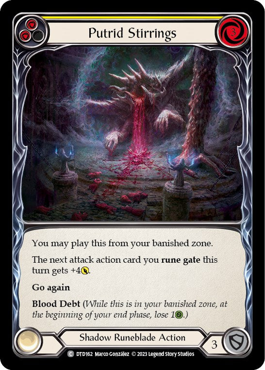 Putrid Stirrings (Yellow) [DTD162] [Dusk till Dawn] Rainbow Foil