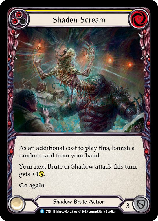 Shaden Scream (Yellow) [DTD119] [Dusk till Dawn] Rainbow Foil
