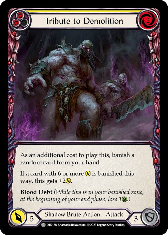 Tribute to Demolition (Yellow) [DTD128] [Dusk till Dawn] Rainbow Foil