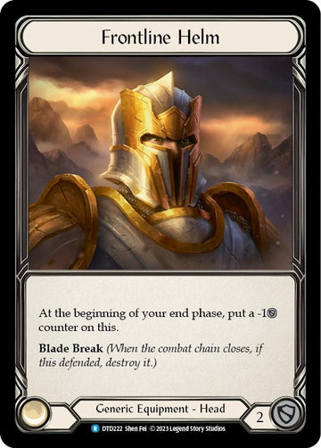 Frontline Helm [DTD222] [Dusk till Dawn] Cold Foil