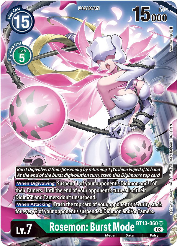 Rosemon: Burst Mode (Alternate Art) [BT13-060] [Versus Royal Knights] Foil