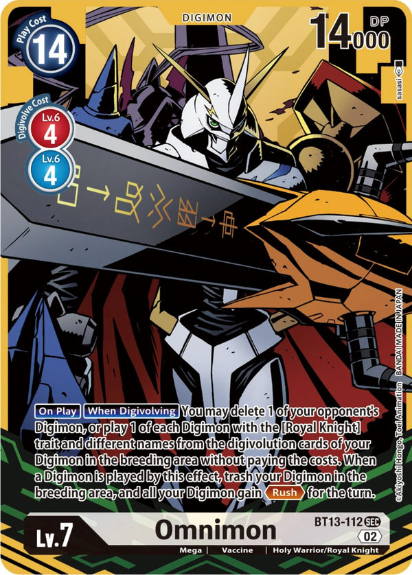 Omnimon (Alternate Art) [BT13-112] [Versus Royal Knights] Foil