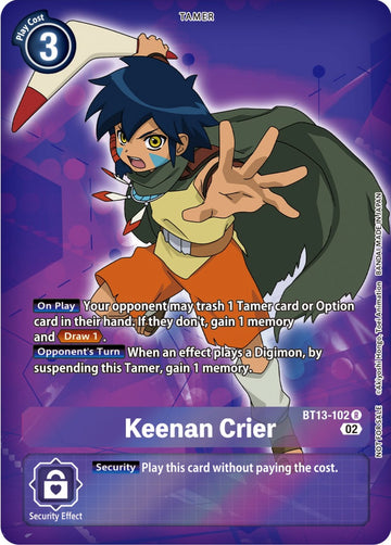 Keenan Crier (Box Topper) [BT13-102] [Versus Royal Knights] Foil