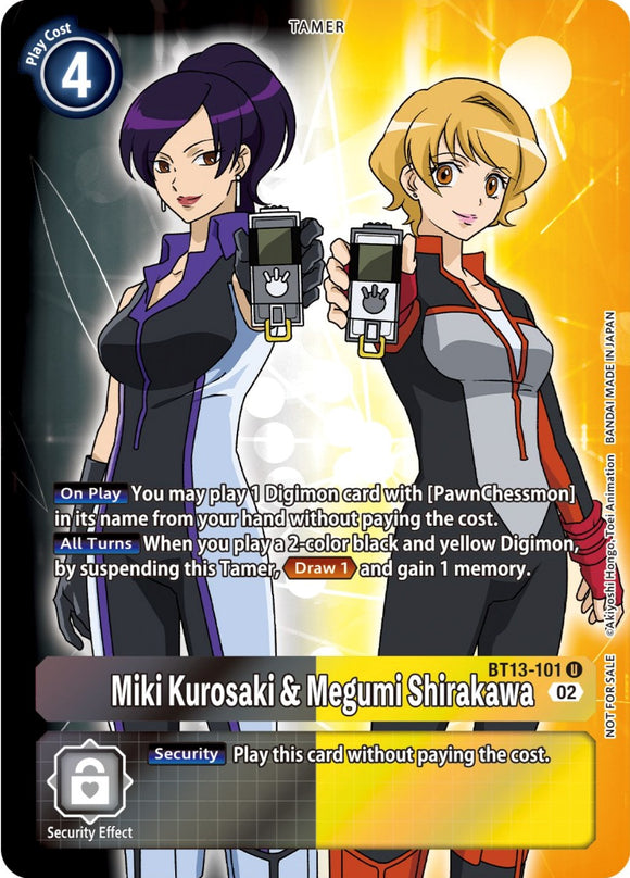 Miki Kurosaki & Megumi Shirakawa (Box Topper) [BT13-101] [Versus Royal Knights] Foil