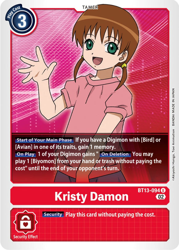 Kristy Damon [BT13-094] [Versus Royal Knights]