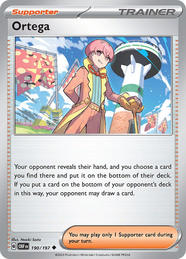 Ortega [190/197] [Obsidian Flames] Reverse Holofoil
