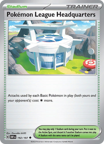Pokemon League Headquarters [192/197] [Obsidian Flames] Reverse Holofoil