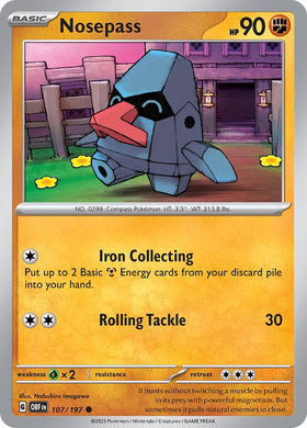Nosepass [107/197] [Obsidian Flames]