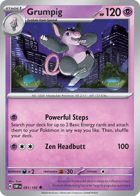 Grumpig [091/197] [Obsidian Flames]