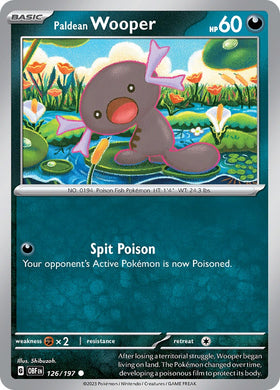 Paldean Wooper [126/197] [Obsidian Flames] Reverse Holofoil