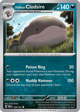 Paldean Clodsire [128/197] [Obsidian Flames] Reverse Holofoil