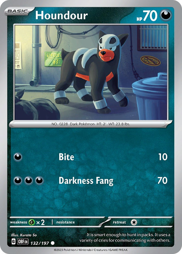 Houndour [132/197] [Obsidian Flames] Reverse Holofoil