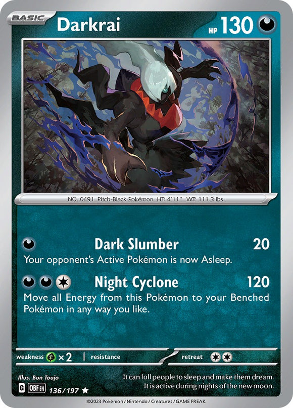 Darkrai [136/197] [Obsidian Flames] Holofoil