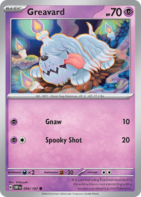 Greavard [099/197] [Obsidian Flames] Reverse Holofoil
