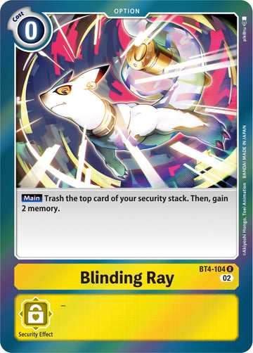 Blinding Ray (Resurgence Booster Reprint) [BT4-104 R] [Resurgence Booster] Foil