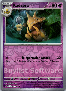 Kadabra [064/165] [Scarlet & Violet 151] Reverse Holofoil