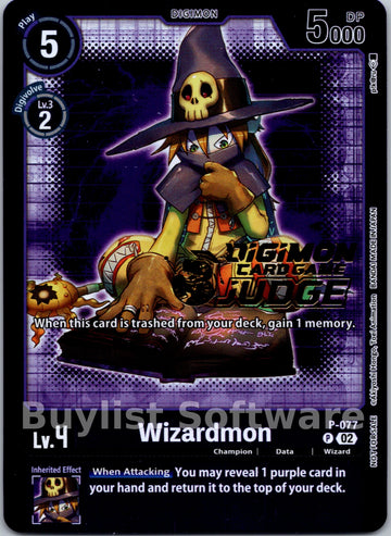 Wizardmon (Judge Pack 4) [P-077] [Digimon Promotion Cards] Foil