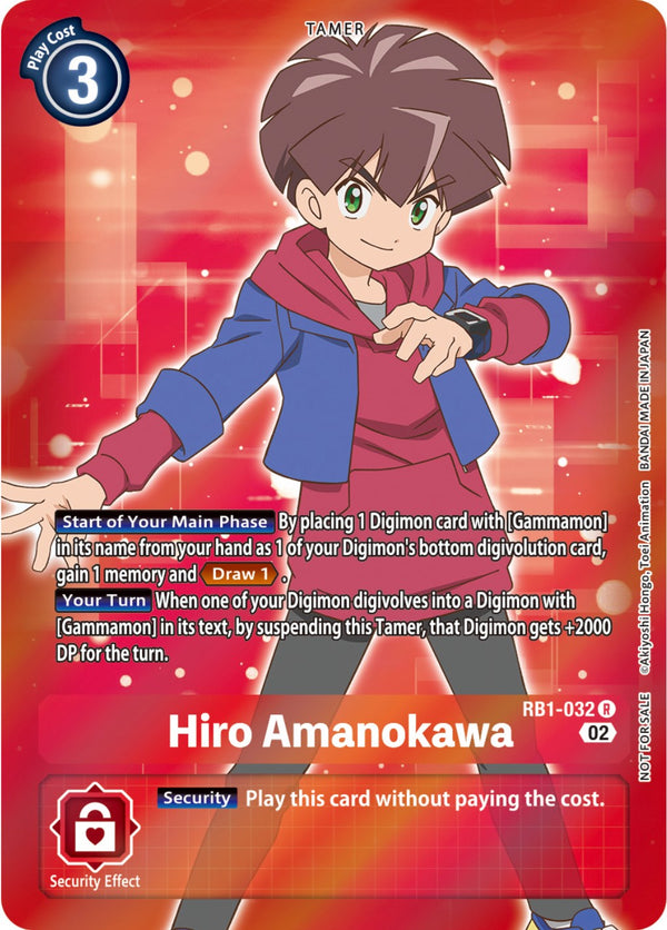 Hiro Amanokawa (Resurgence Booster Box Promotion Pack) [RB1-032] [Resurgence Booster] Foil