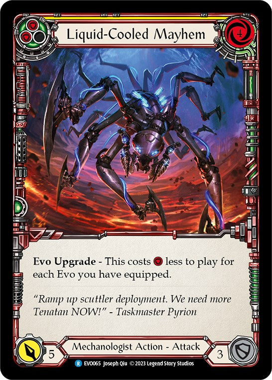 Liquid-Cooled Mayhem (Yellow) [EVO065] [Bright Lights] Rainbow Foil