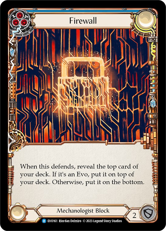Firewall (Blue) [EVO161] [Bright Lights] Rainbow Foil