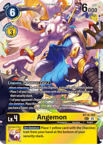 Angemon [BT14-102 SEC] [Blast Ace] Foil