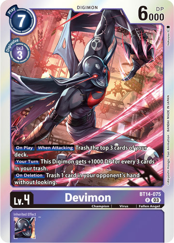 Devimon [BT14-075] [Blast Ace] Foil