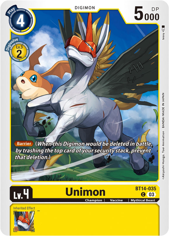 Unimon [BT14-035 C] [Blast Ace]