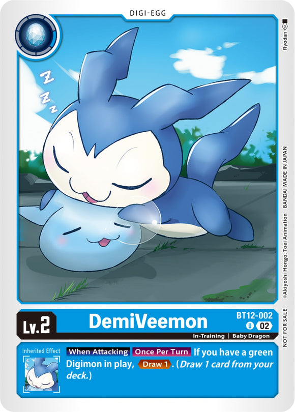 DemiVeemon (NYCC 2023 Demo Deck) [BT12-002] [Digimon Demo Deck Exclusive Cards]