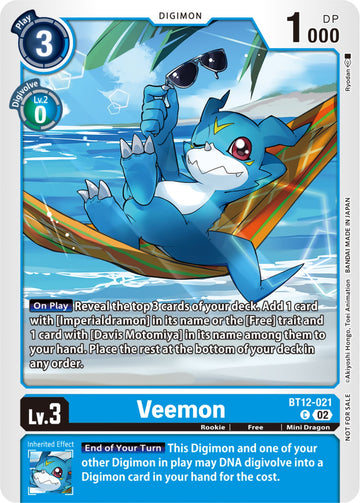 Veemon (NYCC 2023 Demo Deck) [BT12-021] [Digimon Demo Deck Exclusive Cards]