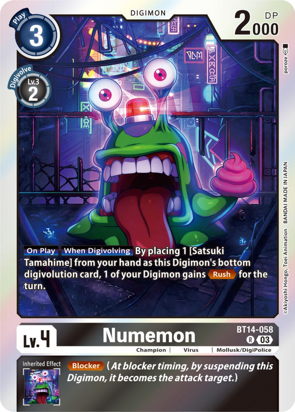 Numemon [BT14-058] [Blast Ace] Foil
