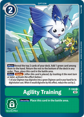 Agility Training (Blast Ace Box Topper) [P-106] [Digimon Promotion Cards] Foil