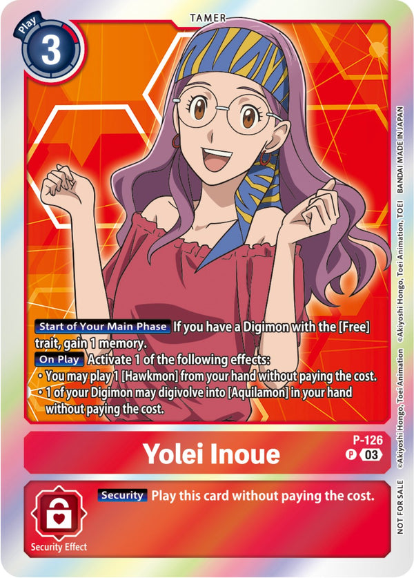 Yolei Inoue (Tamer Party Pack -The Beginning- Ver. 2.0) [P-126] [Digimon Promotion Cards] Foil
