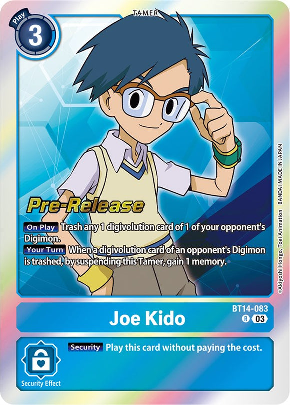 Joe Kido [BT14-083] [Blast Ace Pre-Release Cards] Foil