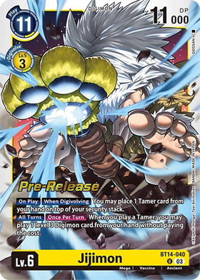 Jijimon [BT14-040] [Blast Ace Pre-Release Cards] Foil