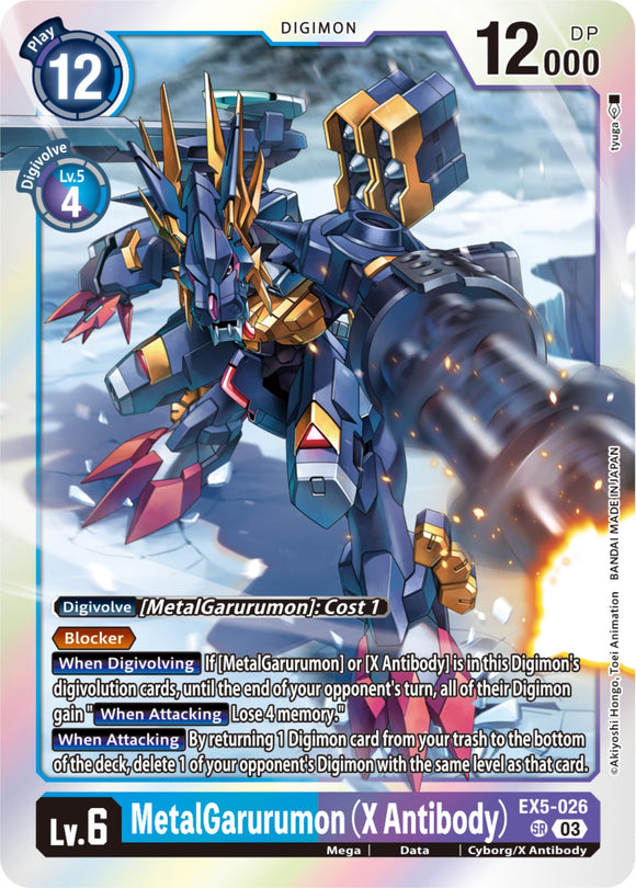 MetalGarurumon (X Antibody) [EX5-026] [Animal Colosseum] Foil