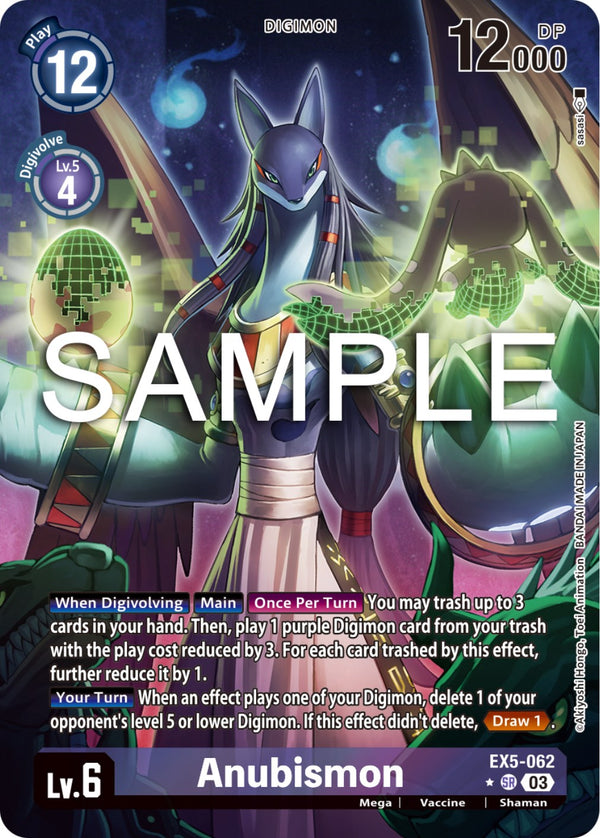 Anubismon (Alternate Art) [EX5-062] [Animal Colosseum] Foil