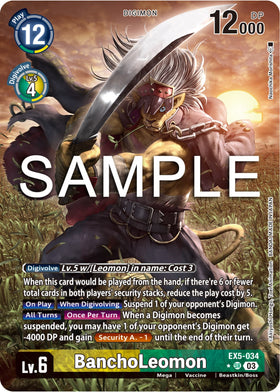 BanchoLeomon (Alternate Art) [EX5-034] [Animal Colosseum] Foil