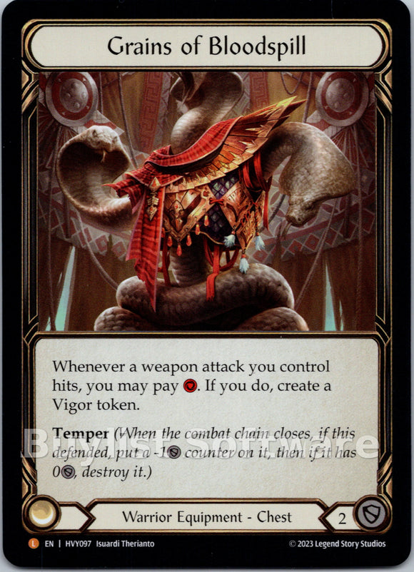 Grains of Bloodspill [HVY097] [Heavy Hitters] Rainbow Foil