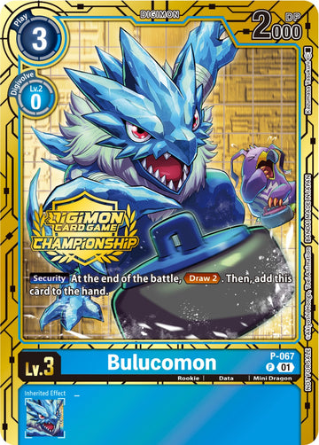 Bulucomon (Championship 2023 Gold Card Set) [P-067] [Digimon Promotion Cards] Foil