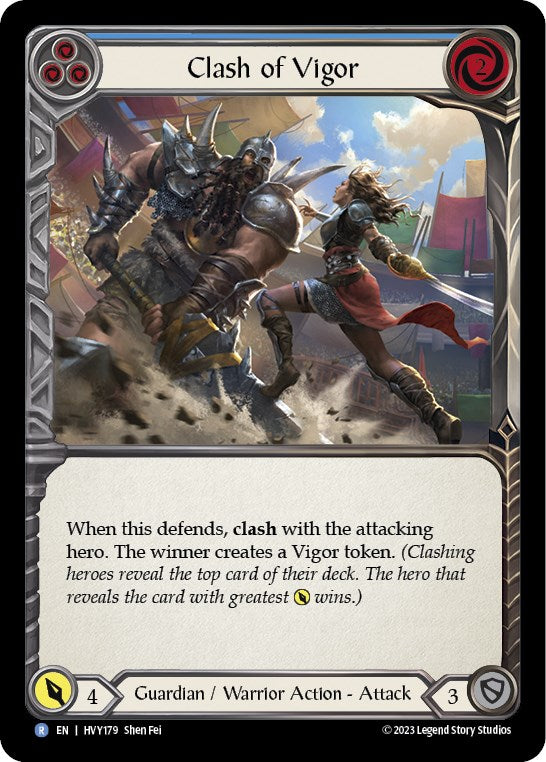 Clash of Vigor (Blue) [HVY179] [Heavy Hitters]
