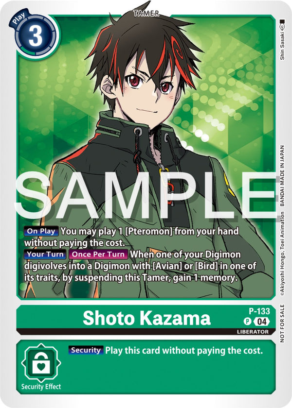 Shoto Kazama (Digimon Liberator Promotion Pack) [P-133] [Digimon Promotion Cards]