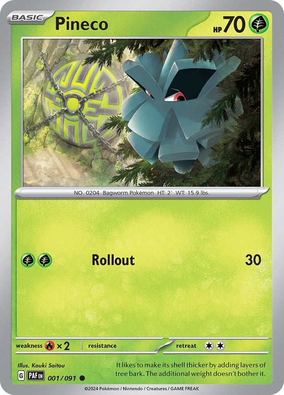 Pineco [001/091] [Paldean Fates]