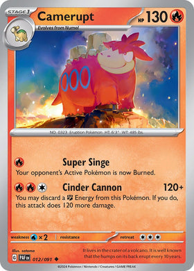 Camerupt [012/091] [Paldean Fates]