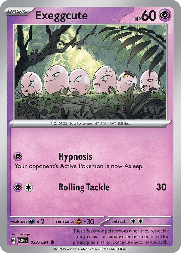 Exeggcute [023/091] [Paldean Fates] Reverse Holofoil